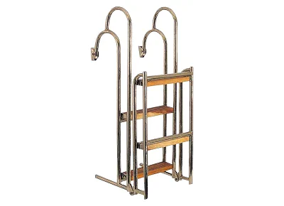 Teak Basamaklı Katlanır Merdivenler